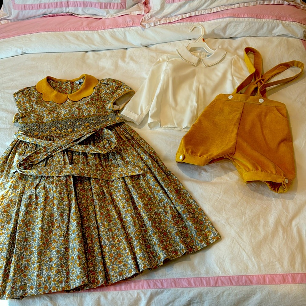 Set of brothers sister match - Luli and Me. Size 8 girl. Size 4T for the boy.